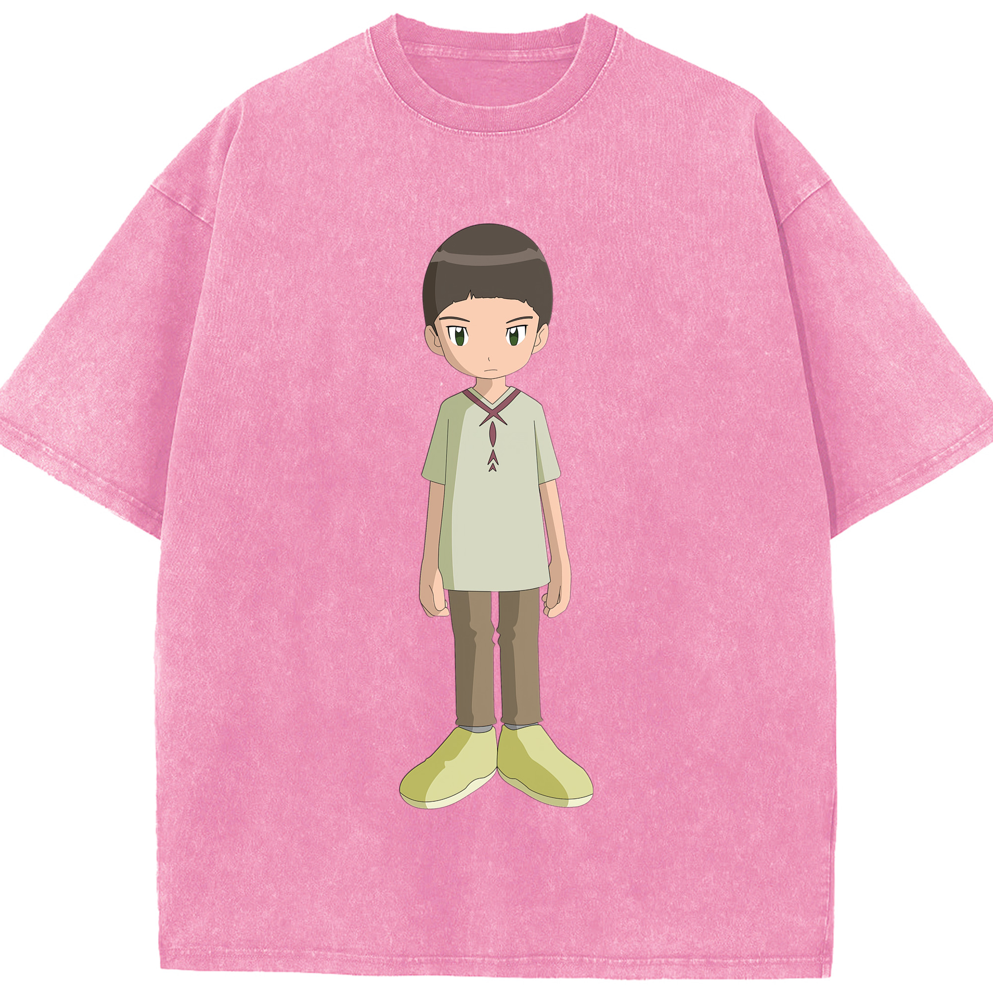 （画像用） Digimon デジタルモンスター/デジモン 綿100% ヴィンテージ風 半袖Tシャツ（フロントプリント）